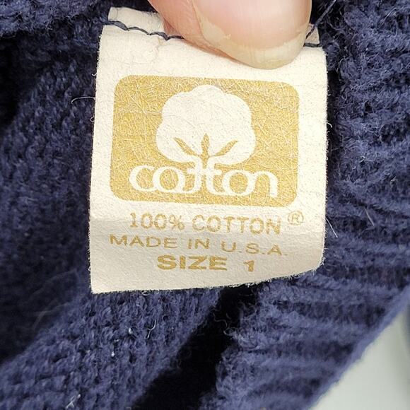 Joan Vass Blue‎ Knit Button Up Pockets Oversized Cardigan Sweater Top - Picture 11 of 13